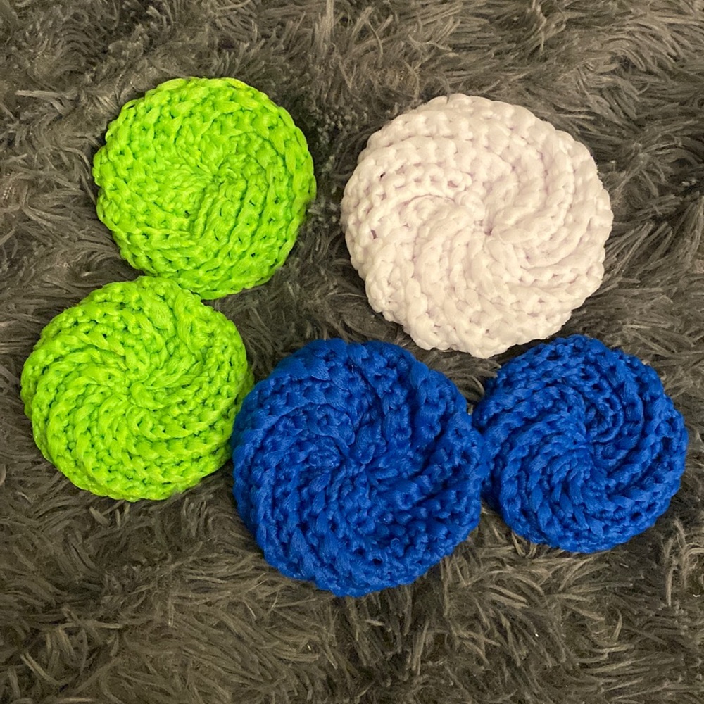 Crocheted Tulle Scrubbies